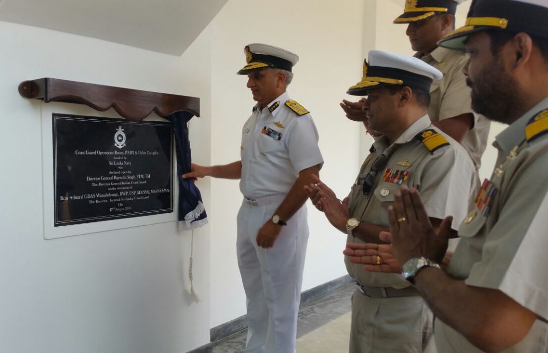 Director General Indian Coast Guard Visit to Sri Lanka 16-20 Aug 16