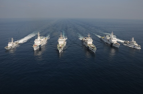 Ships in formation (CGAS Chennai)